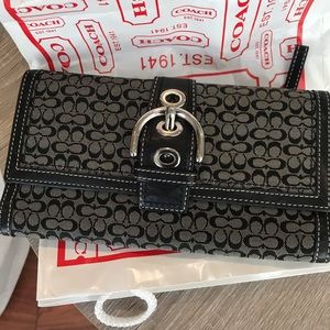 Coach black wallet